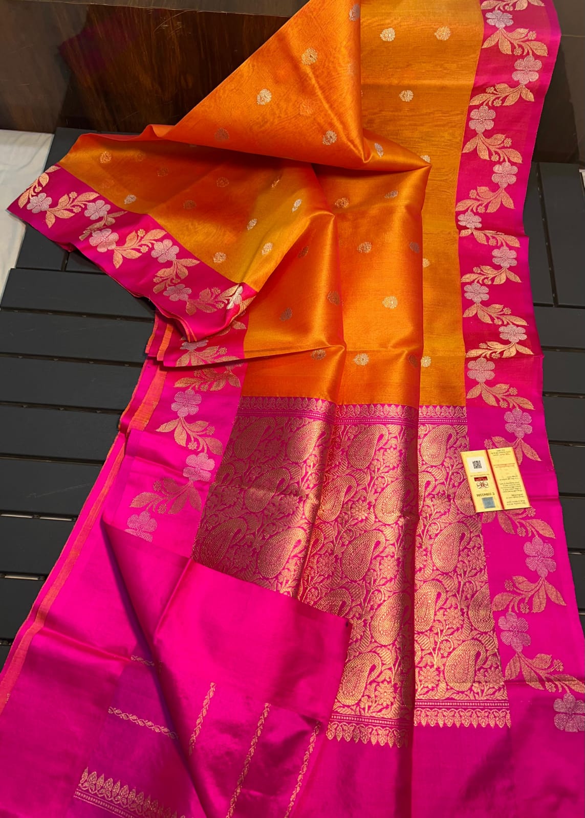 banarasi kora silk saree
