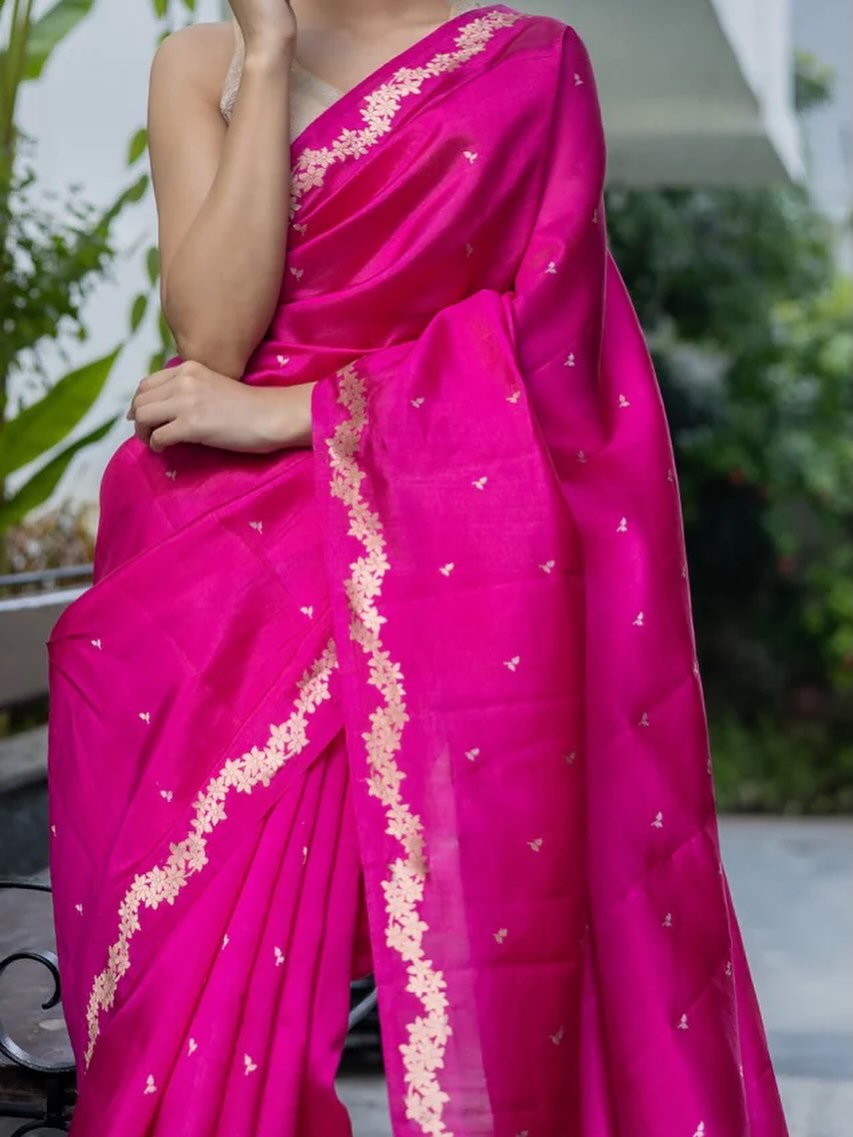 Banarasi semi georgette silk saree