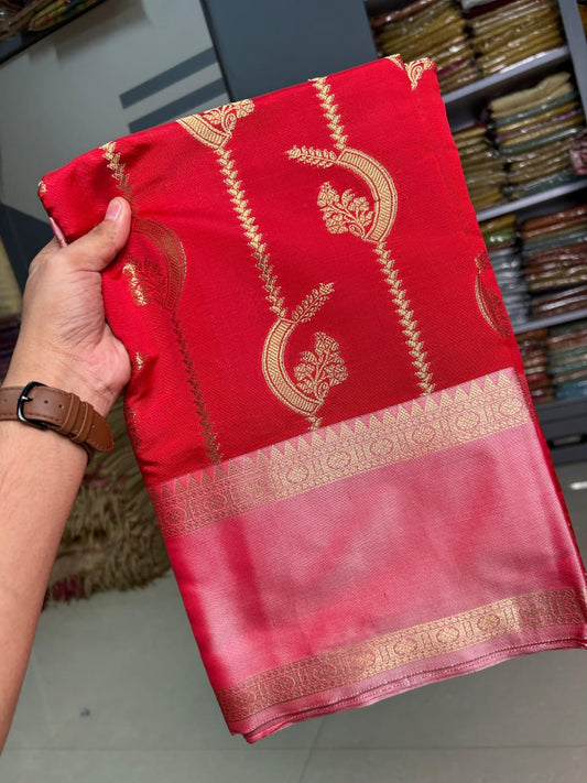 Banarasi semi katan silk saree