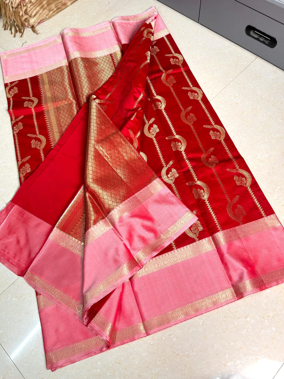 Banarasi semi katan silk saree